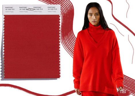 Colore Valiant Poppy Pantone Inverno 2019