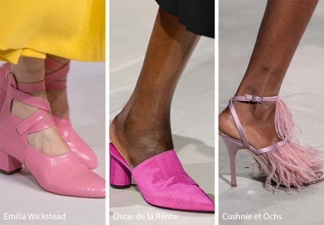 Scarpe e stivaletti rosa tendenza moda autunno inverno 2018 2019