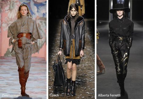 Tendenze Moda abbigliamento donna inverno 2018 2019 stile Western cowgirls