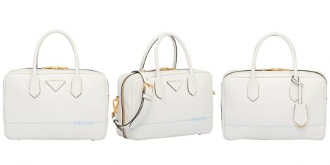 Borsa Prada Mirage in pelle bianca inverno 2018 2019 prezzo 1900 euro 470x235 - Nuove Borse PRADA Mirage collezione inverno 2018 2019