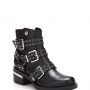 Stivaletto biker con fibbie mod Fifi Guess inverno 2018 2019 prezzo 190 euro