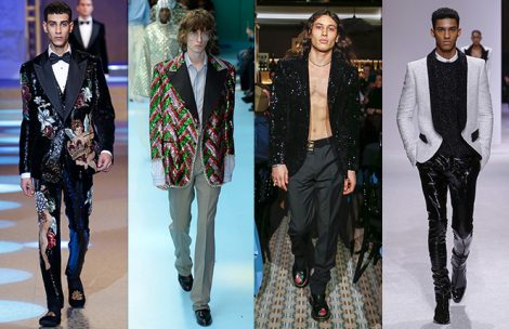 Abiti da sera glam uomo inverno 2018 2019 470x304 - 15 Tendenze Moda Uomo Abbigliamento Inverno 2018 2019