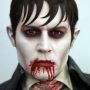 Idea trucco halloween uomo alla Johnny Depp in Dark Shadows