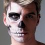 Trucco mezzo viso da scheletro Halloween