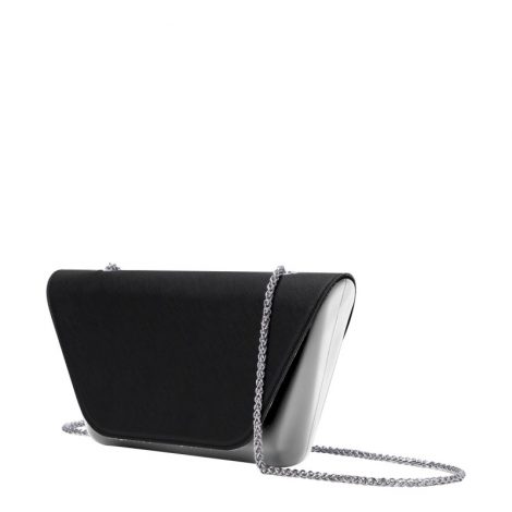 Clutch O Bag Silver con pattina nera 470x470 - Collezione Borse O Bag SHEEN primavera estate 2019