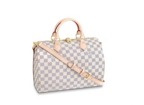 Bauletto Speedy Bandouliere 30 Damier Azur con tracolla 470x345 - Borsa bauletto Speedy 30 Louis Vuitton: Prezzi e nuove versioni