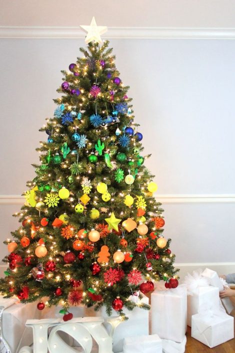 Albero di Natale 2019 Arcobaleno 470x704 - Colori Alberi di Natale 2019