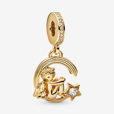 Charm Pandora in oro angelo con stella cadente 470x470 - Nuovi Charms Angeli Custodi Pandora Inverno 2019 2020