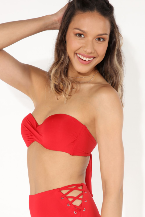 Bikini a fascia imbottita e slip a vita alta Tezenis 2020 470x705 - Tezenis Costumi 2020