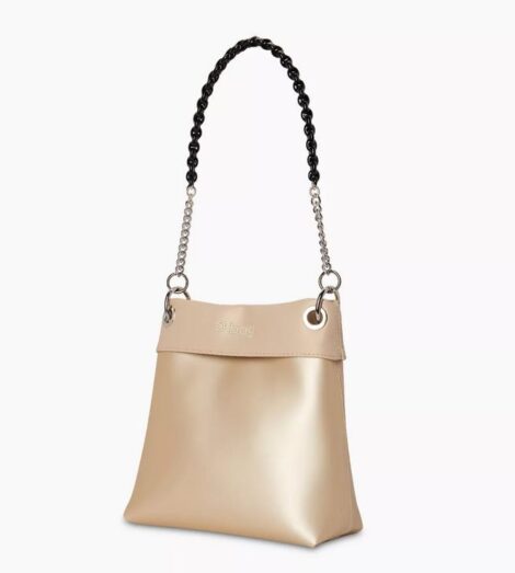 Nuova borsa a spalla O Bag Turn Down colore sabbia metal estate 2020 470x523 - Borse O BAG: collezione Soft inverno 2020 2021