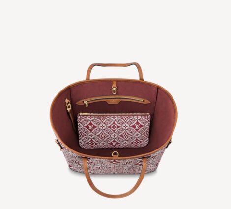 Nuova borsa Louis Vuitton Neverfull in tessuto jacquard inverno 2020 2021 immagine interno 470x425 - Nuove Borse Louis Vuitton Inverno 2020 2021