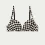 Reggiseno senza ferretto fantasia pied de poule 90x90 - Nuovi Arrivi Intimo Tezenis Autunno Inverno 2020 2021