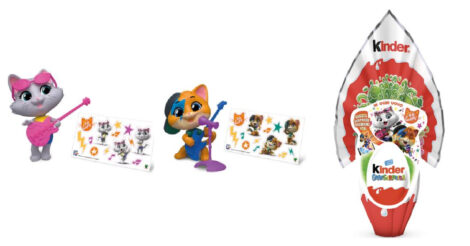 Sorprese Uovo di Pasqua Kinder 2021 44 gatti 470x246 - Uova di Pasqua Kinder 2021: Prezzi e Personaggi