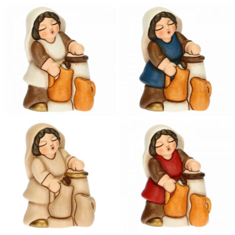 Donna alla fontana con brocche nuovo pezzo Presepe Thun 2021 470x470 - Nuovi Personaggi Presepe Thun 2021