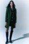 Zara cappotto collezione inverno 2023 colore verde bottiglia