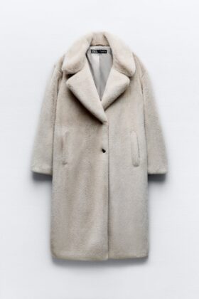 Cappotto Teddy in pelliccia sintetica ZARA