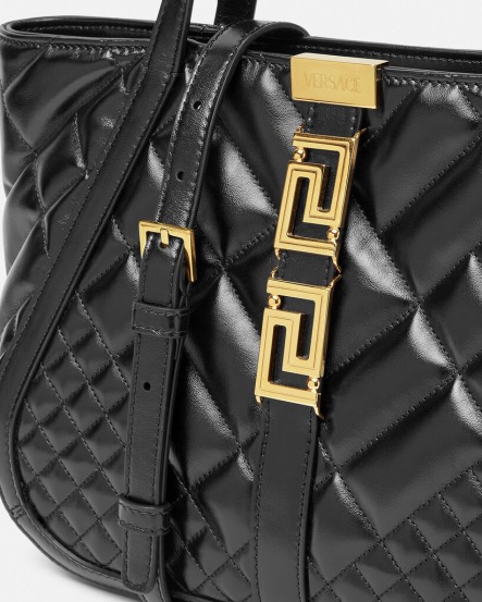 Dettagli borsa Versace in pelle trapuntata