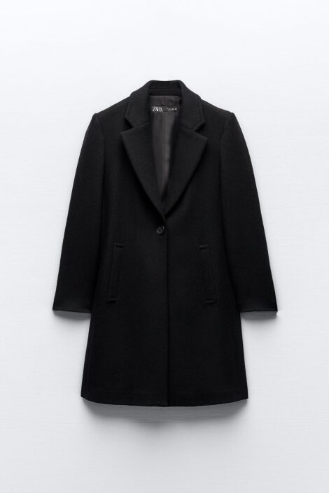 Zara cappotto nero basic