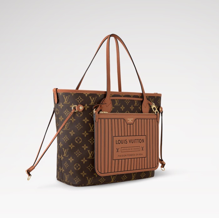 Borsa Louis Vuitton reversibile Neverfull Inside Out