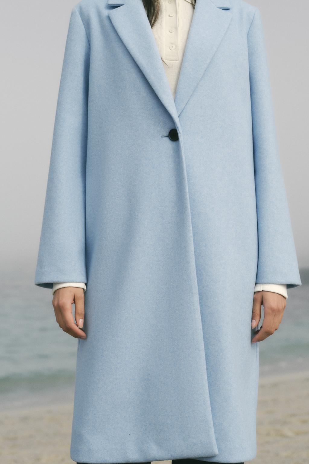 ZARA cappotto azzurro