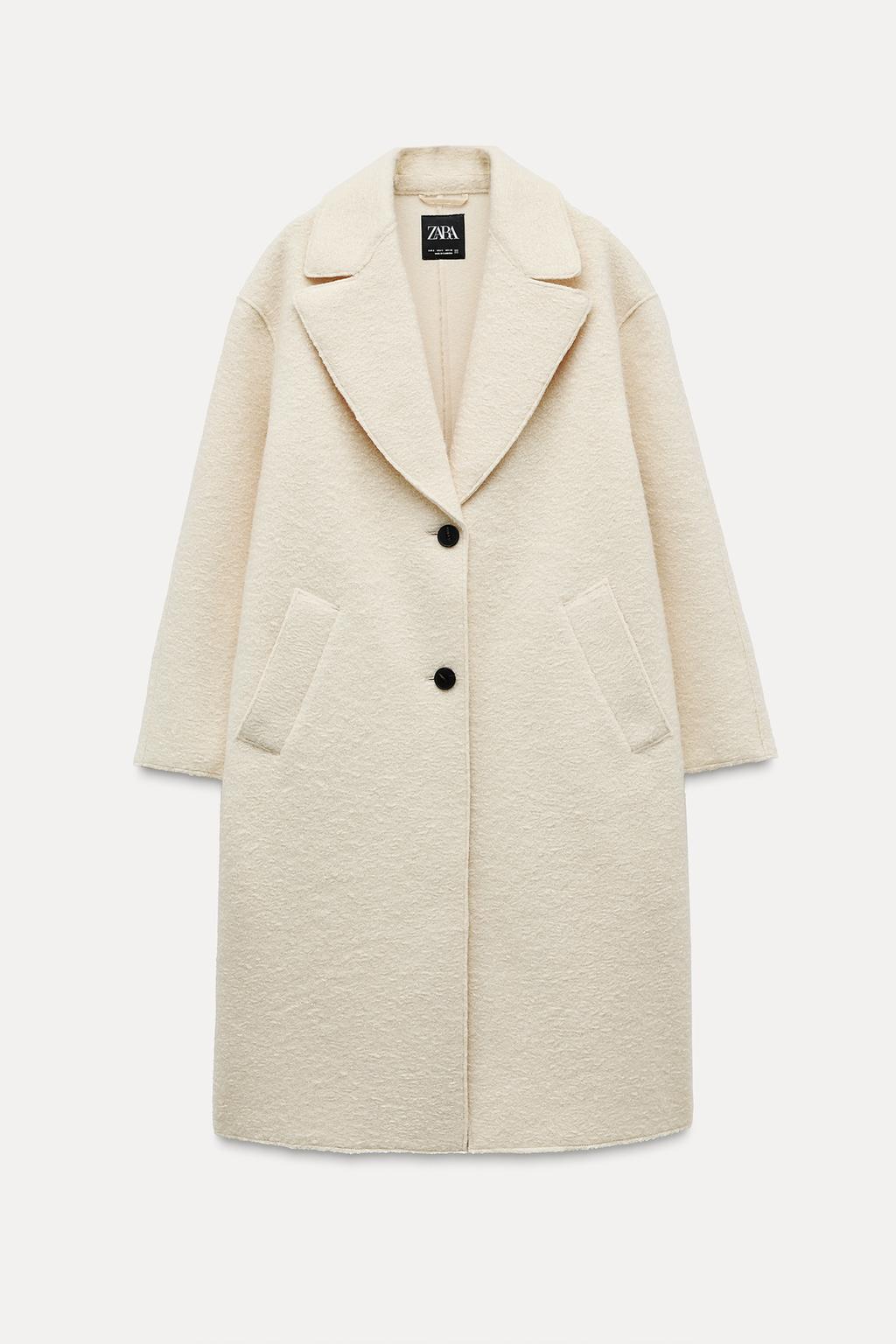 ZARA cappotto bouclè oversize inverno 2025