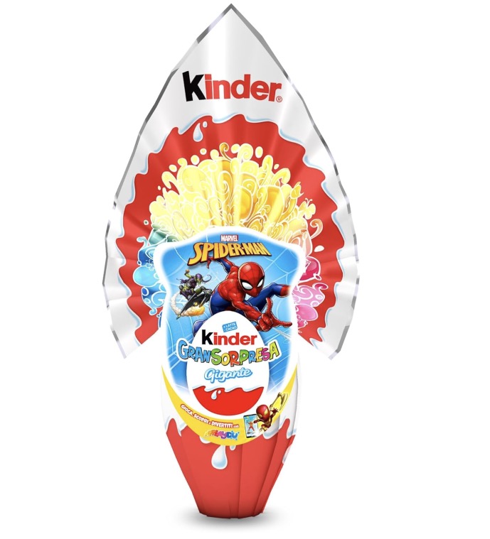 Kinder Uova di Pasqua Gigante Spider Man