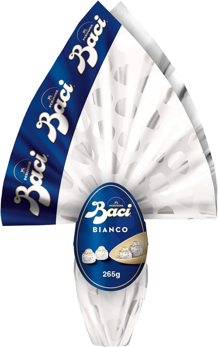 Uovo di Pasqua 2025 Baci Perugina cioccolato bianco